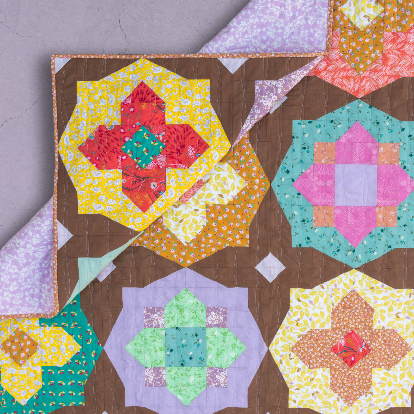 Garden Glow Quilt Printed Pattern