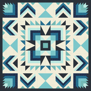 Winter Blue - Joplin Quilt Kit - Throw Size