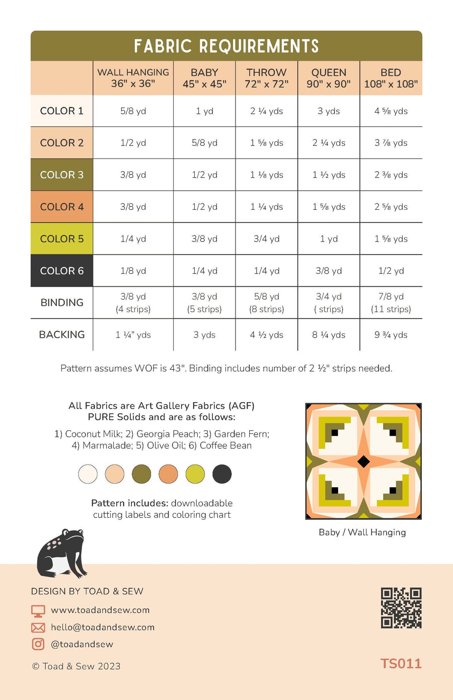 Sky Cabin Pattern - PDF