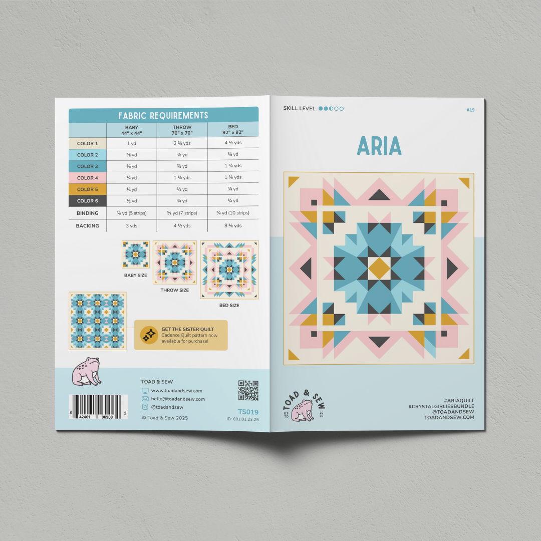 Aria Quilt Printed Pattern