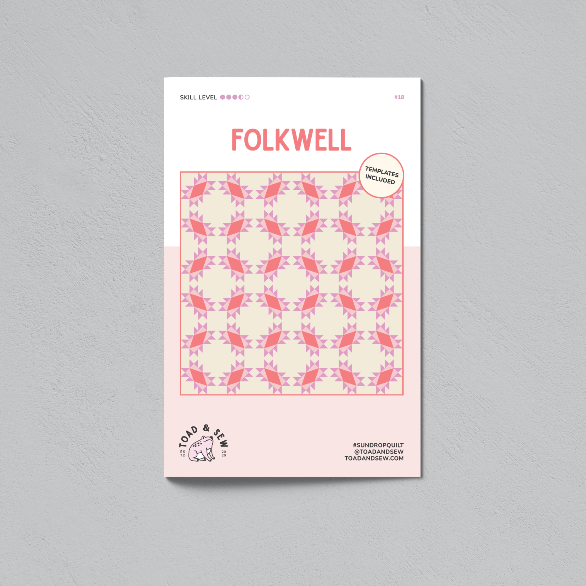 Folkwell Quilt Printed Pattern